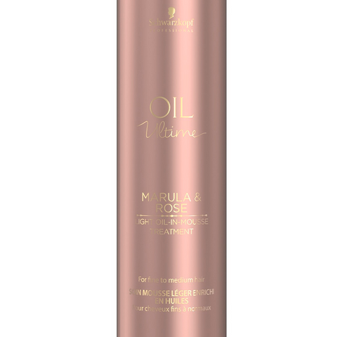 MARULA & ROSE LIGHT OIL IN MOUSSE TREATMENT - OIL ULTIME SCHWARZKOPF